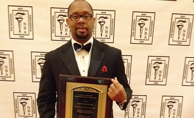 Greg Receives the National Bar Association Vince Monroe Townsend, Jr. Legends Award